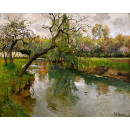 РЕПРОДУКЦИИ НА КАРТИНИ Френски речен пейзаж – Арк (1896)